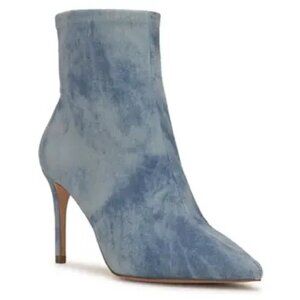 Jessica Simpson Women's Semaja Pointed-Toe Dress Booties - Rugged Blue Synthetic